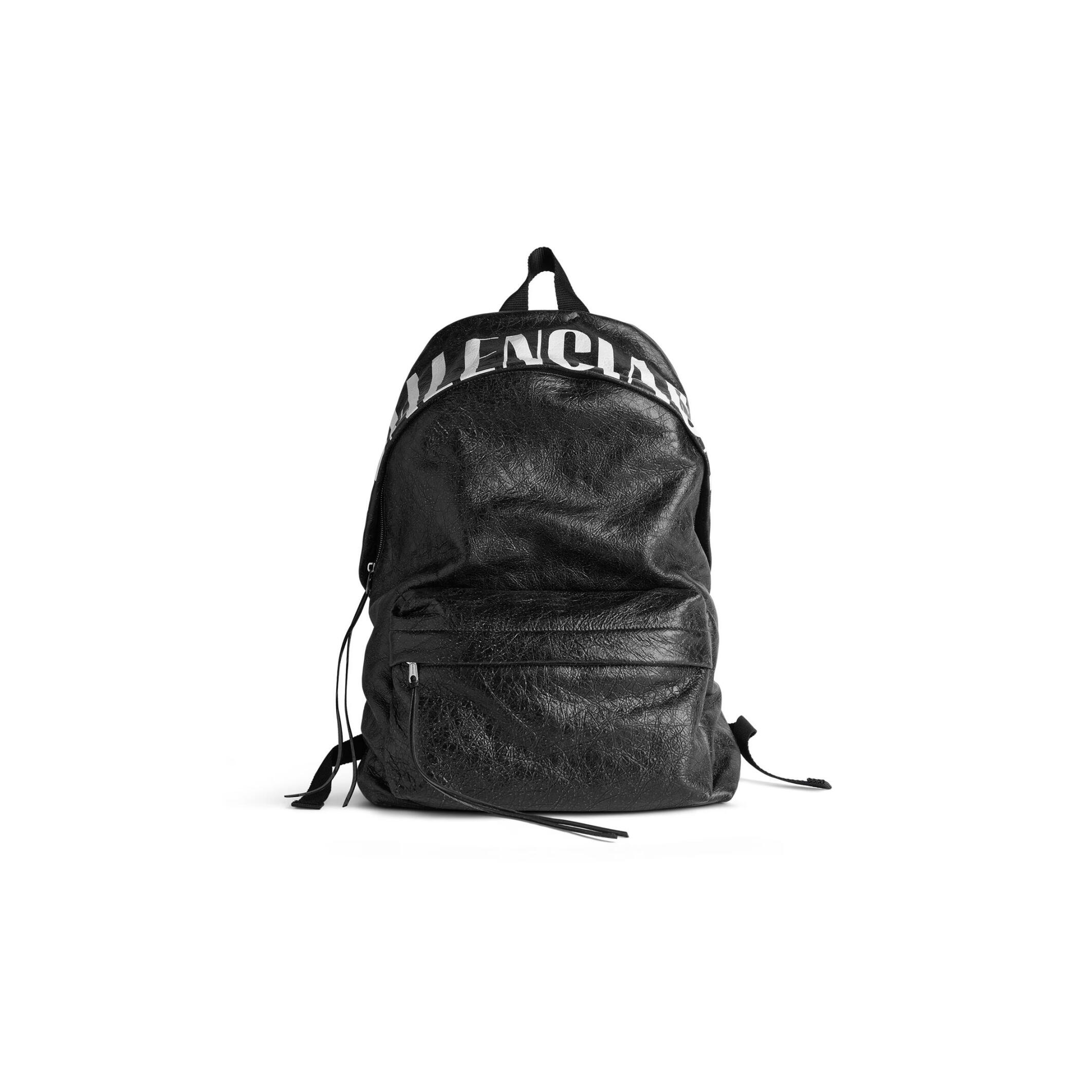 Ba1en*iaga men''s editor backpack in black white 8272062abvx1090 (46*34*16cm)